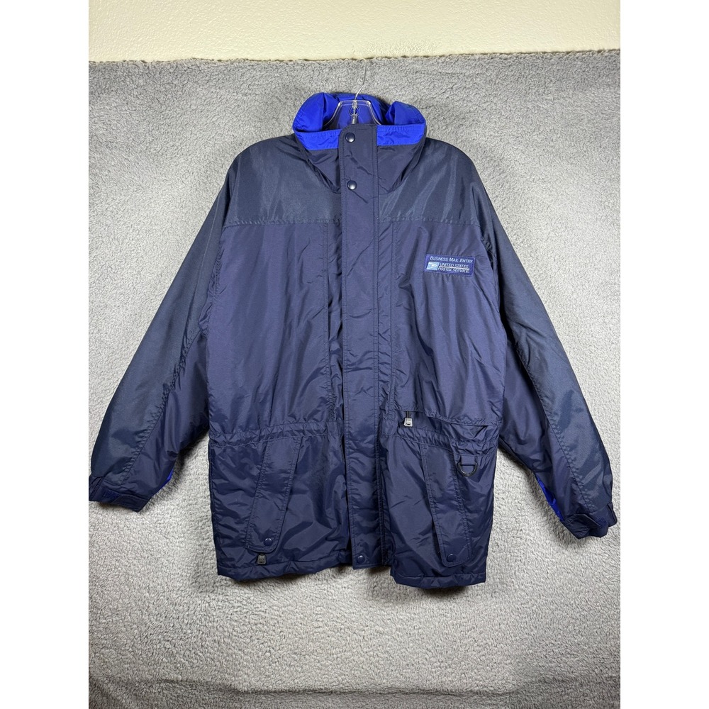 WearGuard USPS Business Mail Entry Thinsulate Parka Jacket Navy Blue Mens Medium